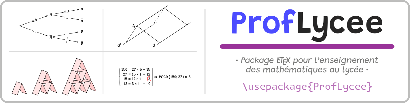Logo PROFLYCEE — Package \LaTeX{} pour l'enseignement des mathématiques au lycée